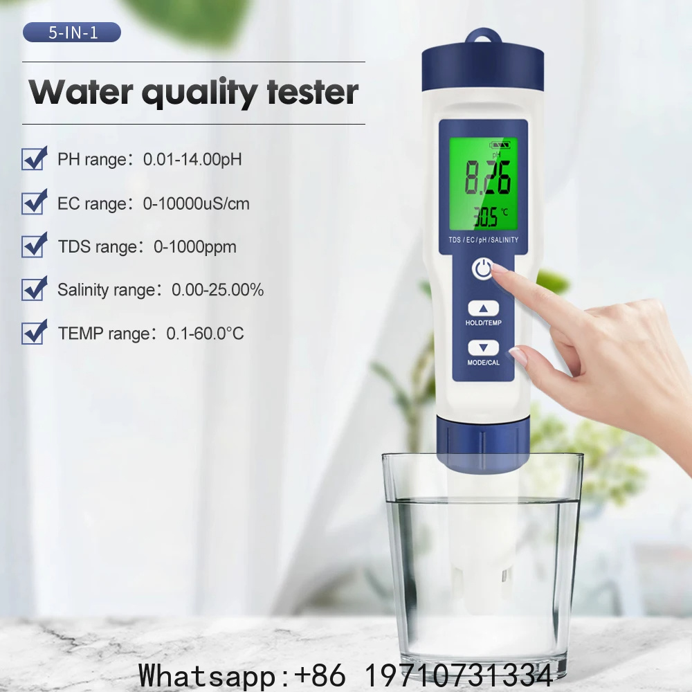 Testeur numérique 5 en 1 de pH - Ec Meter Digital avis et prix