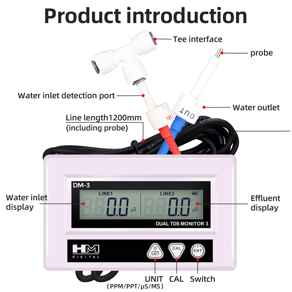 HM DM3 en ligne TDS EC testeur - Ec Meter Digital avis et prix